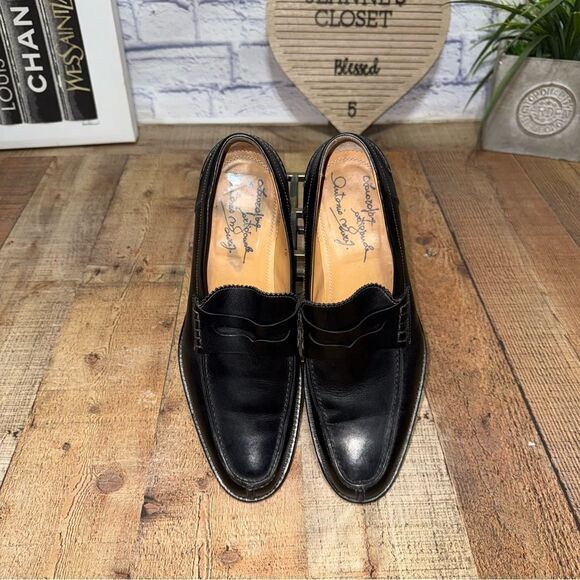 ANTONIO MAURIZI Black LEATHER LOAFER 10 MADE IN ITALY main image 6
